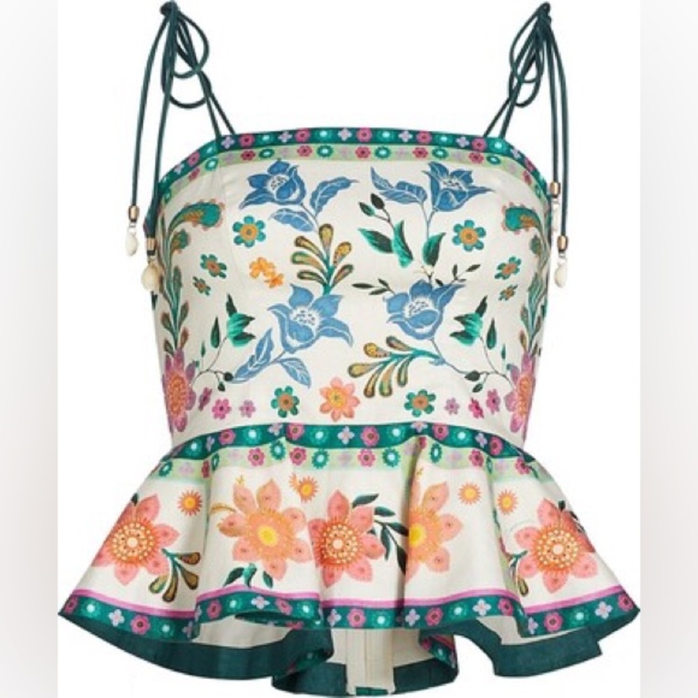 Ginger Scallop Peplum Top